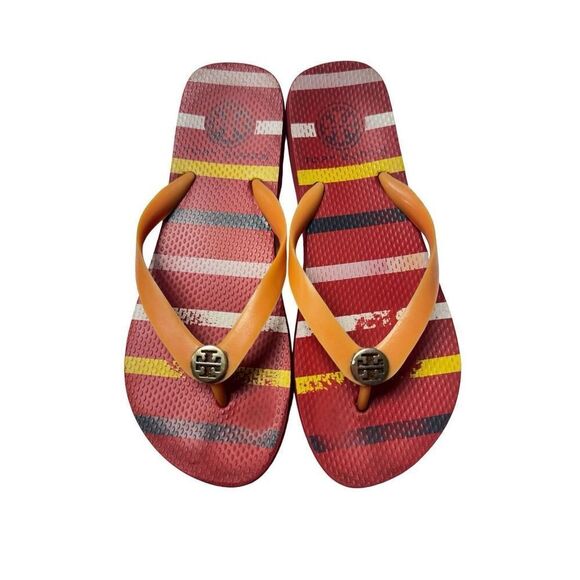Tory Burch flip flops size 8-8.5 - Picture 1 of 2